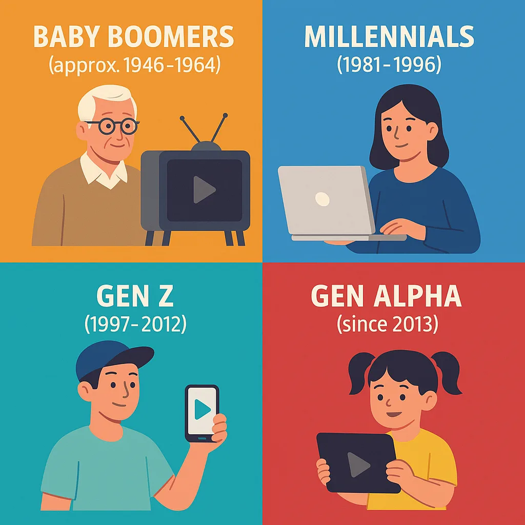 Як дивляться кіно та серіали бумери, міленіали, зумери й покоління альфа