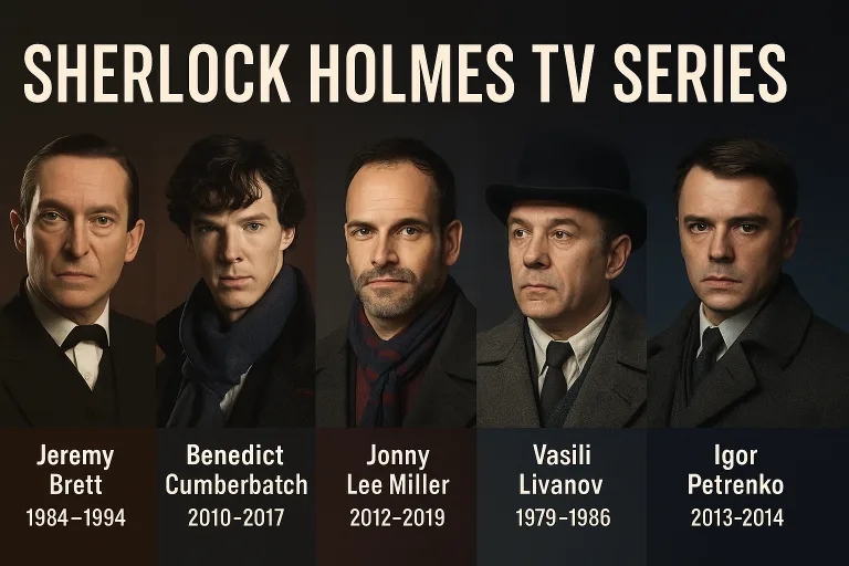 Wszystkie serie Sherlocka Holmesa: jak zmienił się najsłynniejszy detektyw świata