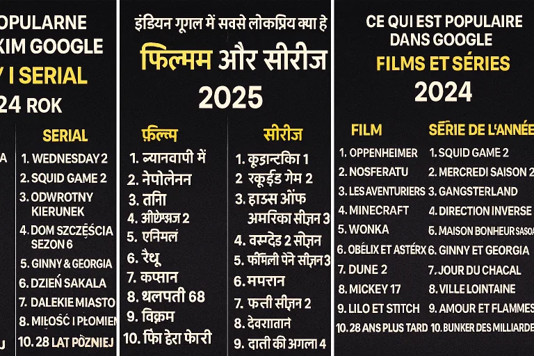 ІНДІЯ — Google назвав, що найчастіше шукали індійські глядачі у 2025 році: лідери фільмів і серіалів